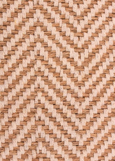 Tapis lirette à motif chevrons 90x60cm Beige