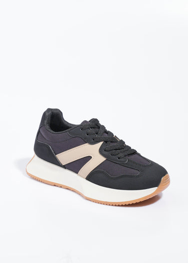 Baskets joggers à semelle compensée Noir