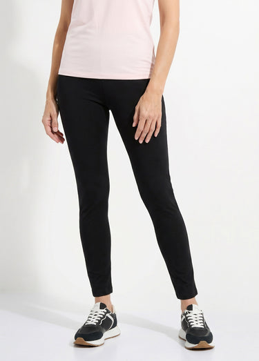 Legging imprimé taille élastiquée Uni Noir