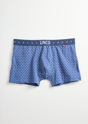 Boxers uni et fantaisie thème marin Imprime/Bleu