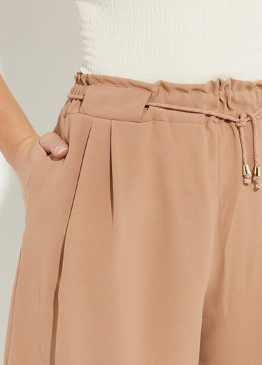Short souple élastiqué, Essentiel Camel
