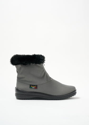 Boots zippées imperméables grande largeur Gris