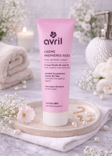 Crème BIO premières rides, eau de rose Rose