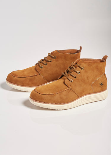 Chaussures montantes style Desert boots Camel