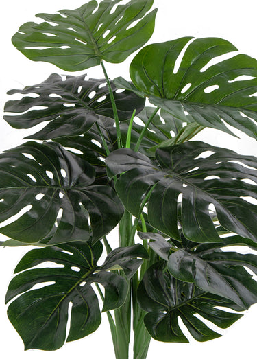 Grande plante artificielle type monstera Vert
