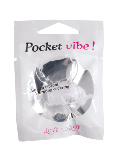 Anneau vibrant, usage unique POCKET VIBE Blanc