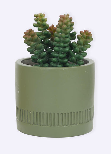 Plante artificielle Arty + pot coloré Vert