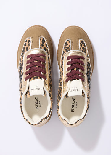 Sneakers fantaisie léopard et paillettes Leopard