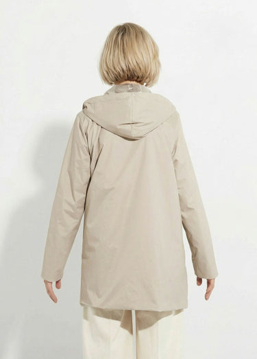 Coupe vent déperlant réversible, long Beige Dore