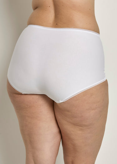 Gaine-culotte taille haute dentelle, LOVELY LACE Blanc