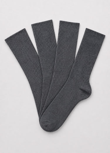 Chaussettes hautes chaudes - lot de 2 paires Gris Lot2