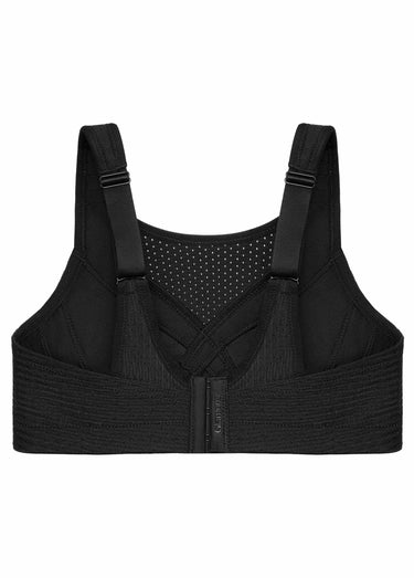 Soutien-gorge Sport contrôle réglable Noir Uni