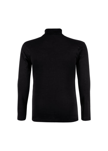 T-shirt homme à col roulé Noir