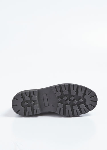 Mocassins cuir avec semelle épaisse crantée Marron