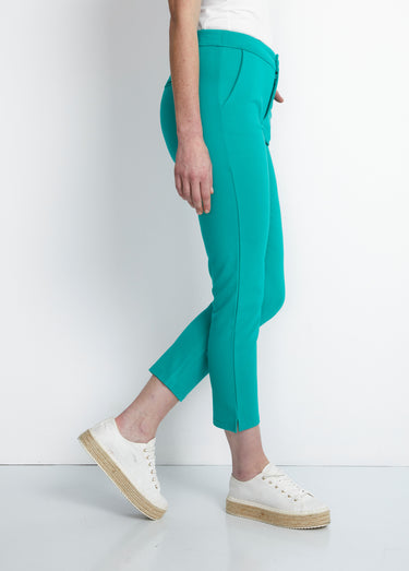 Pantalon droit 7/8ème maille milano Vert