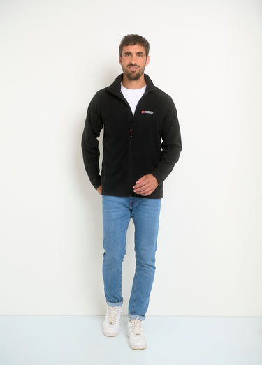 Veste polaire chaude avec col montant Noir