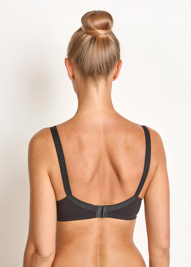 Soutien-gorge sans armatures coton stretch Noir