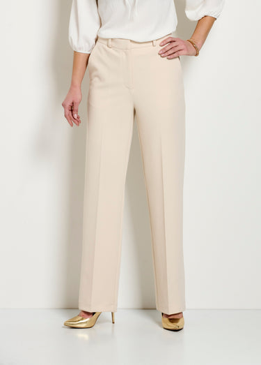 Pantalon fluide large Beige