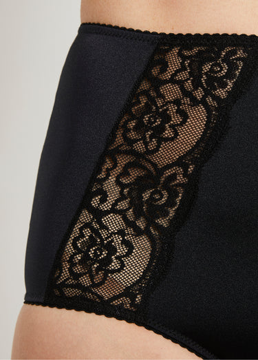 Culotte enveloppante dentelle Noir