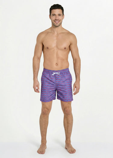 Short de bain imprimé fantaisie crabe Imp Bordeaux