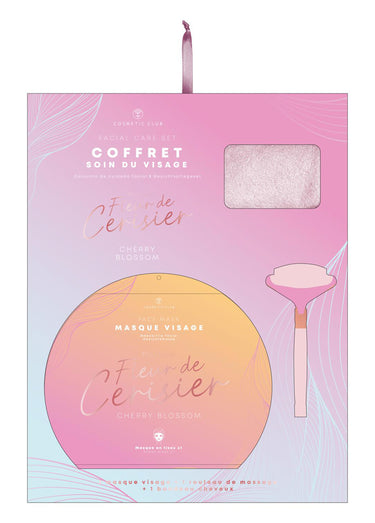 Coffret visage + masseur pierre de jade Rose