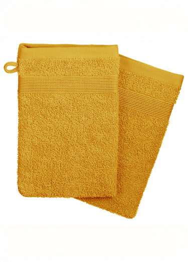 Drap de bain épais pur coton 100x150cm Ocre