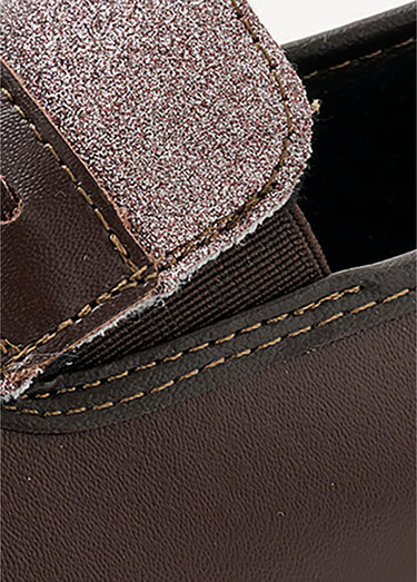 Mocassins largeur confort élastiques d'aisance Marron