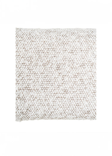 Chaises tissu bouclette et pieds métal Blanc