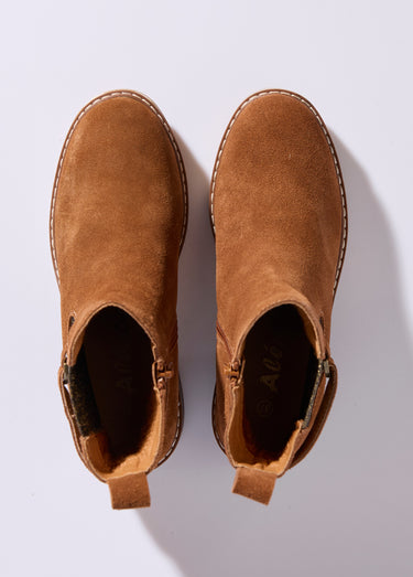 Boots cuir inspiration camarguaises Camel