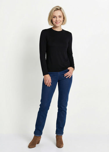 Sous-pull extensible col montant Uni Noir