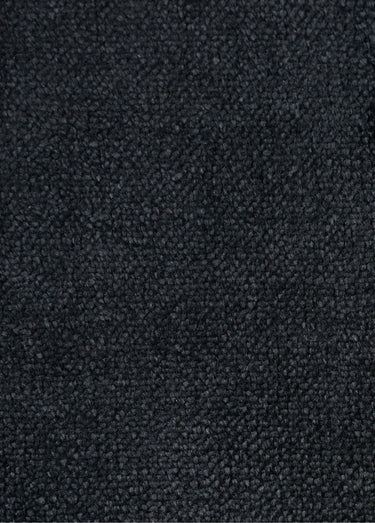 Coupon tissu velours ras, ébène Noir