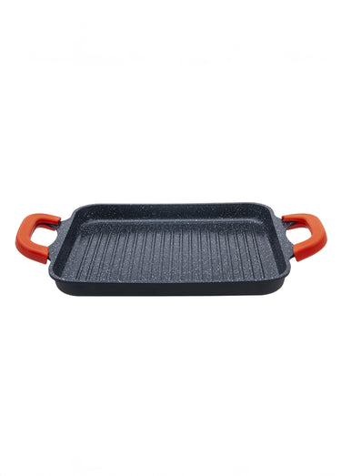 Plancha grill céramique tous feux antiadhésive Alizée Noir