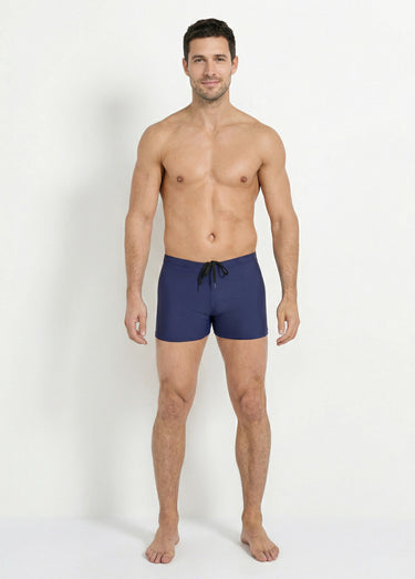 Boxer de bain piscine uni, essentiel Marine