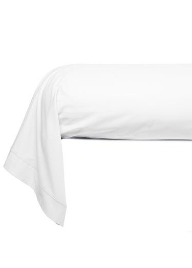 Taie d'oreiller unie percale de coton Blanc