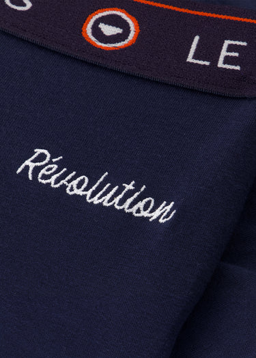 Slip en coton avec ceinture élastiquée Marine
