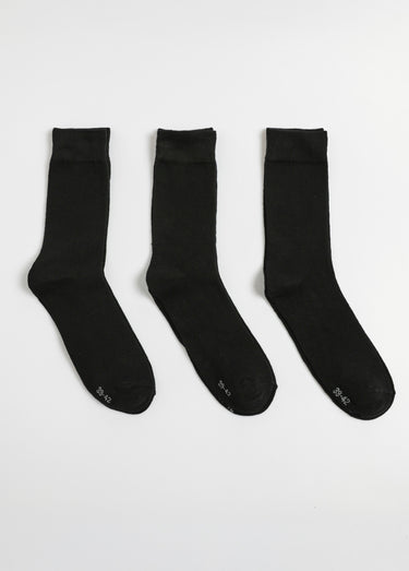 Lot de 3 Chaussettes, essentiels Noir