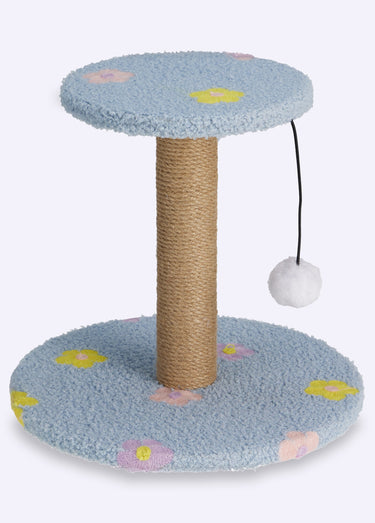 Arbre à chat motif fantaisie + balle Fleur