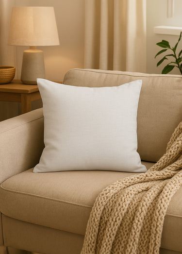 Housse coton + coussin de garnissage Blanc