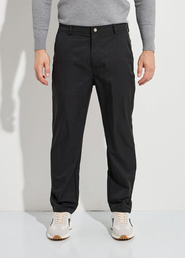 Pantalon de ville en toile stretch Noir