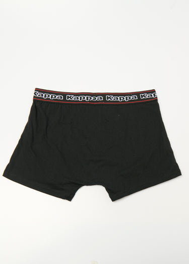 Boxer en coton ceinture élastiquée Noir