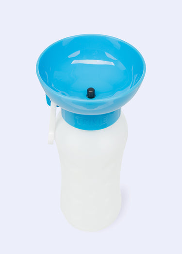 Gourde avec gamelle pour animaux Bleu