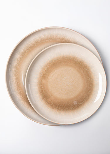 Service de table 12 pièces en grès, Iris 2 Taupe