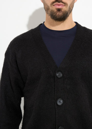 Gilet chaud en maille avec de la laine Noir