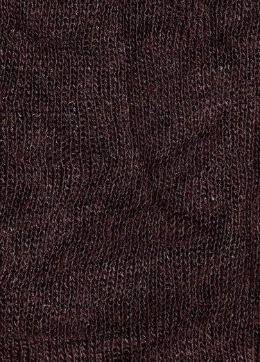 Coupon tissu jersey flammé, écorce Marron