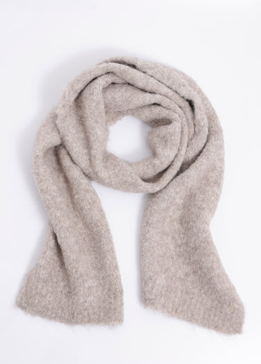 Echarpe chaude en maille mousseuse Taupe