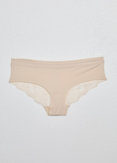 Shortys microfibre, dos dentelle Assortis Beige