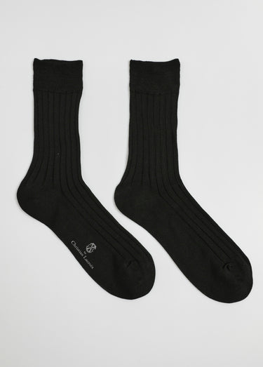 Paire de chaussettes fil d'Écosse Noir