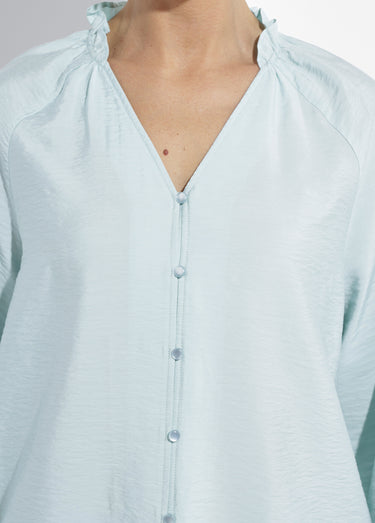 Chemisier raglan ample col V boutonné Opaline