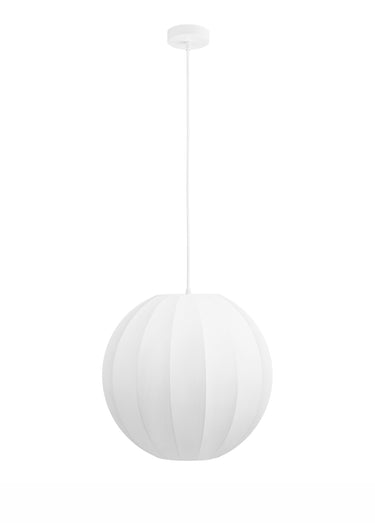 Suspension lumineuse ronde 40cm COVENTRY Blanc
