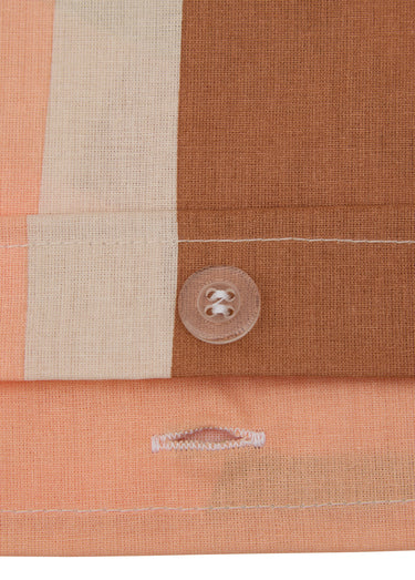 Parure 3 pièces coton 240x200cm LUDIA Marron caramel
